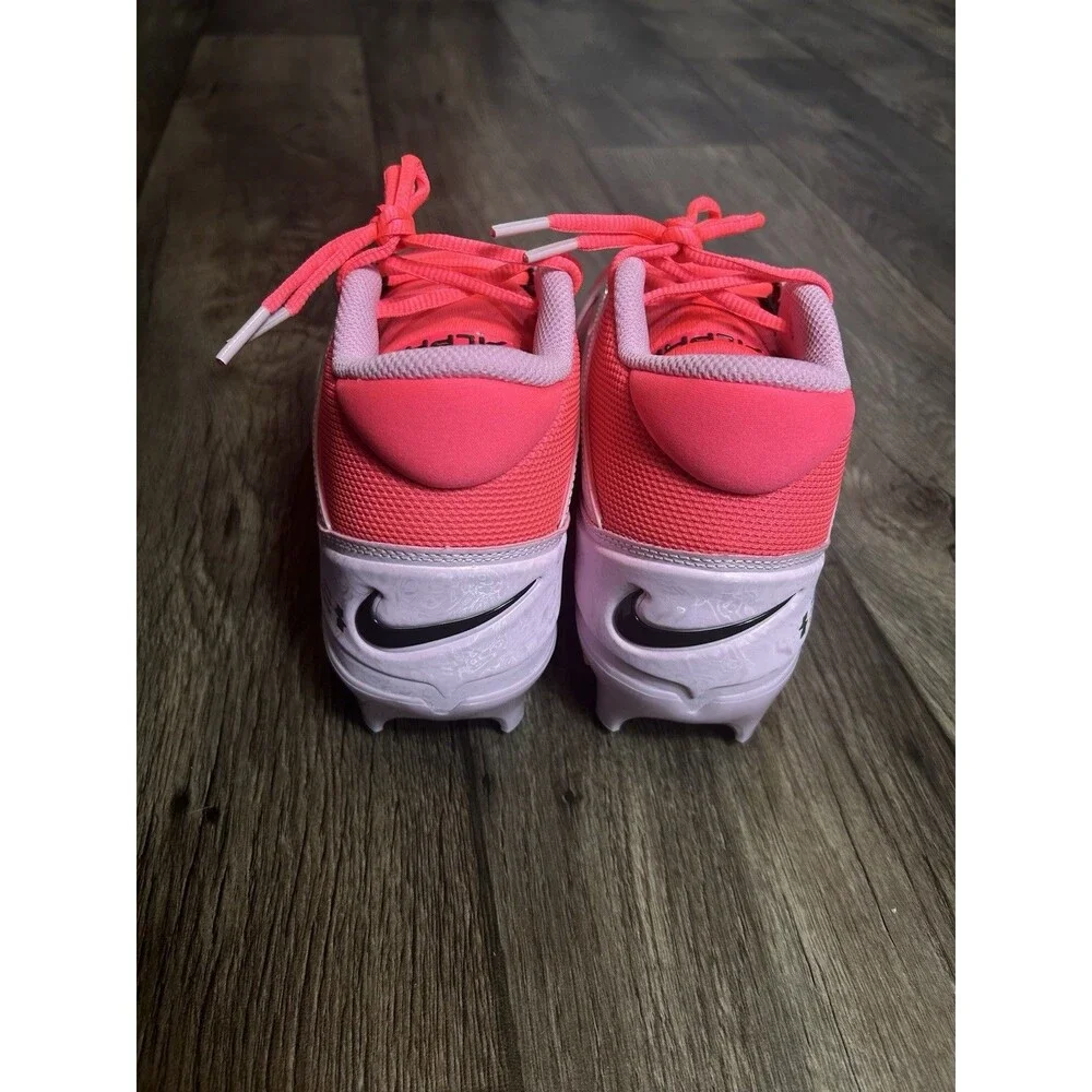 Nike Alpha Menace 4 Pro NRG Racer Pink/Grey Cleats HJ4568-600 Men’s Size 9 - Picture 3 of 7